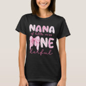 Nana Of Little Miss Onederful First Birthday Girl  T-shirt (Voorkant)