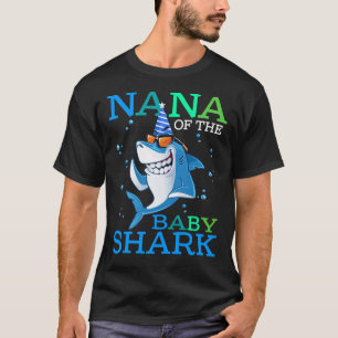 NANA of the Baby Shark Birthday Brother Shark Shir T-shirt