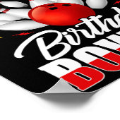 Nana of the Birthday Bowler Bday Bowling Party Cel Poster (Hoek)