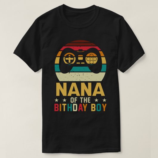 NANA of the Birthday Boy Game  T-shirt (Design voorkant)