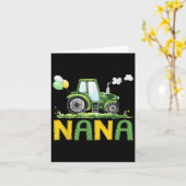Nana Of The Birthday Boy Tractor Farm Truck Matchi Kaart (Gele Bloem)