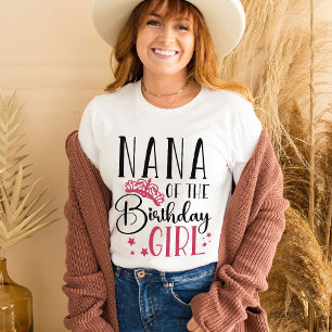 Nana of the Birthday Girl Squad Custom Matching T-shirt