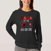 Nana of the Bug Day Girl Ladybug Birthday Pun T-shirt (Voorkant)