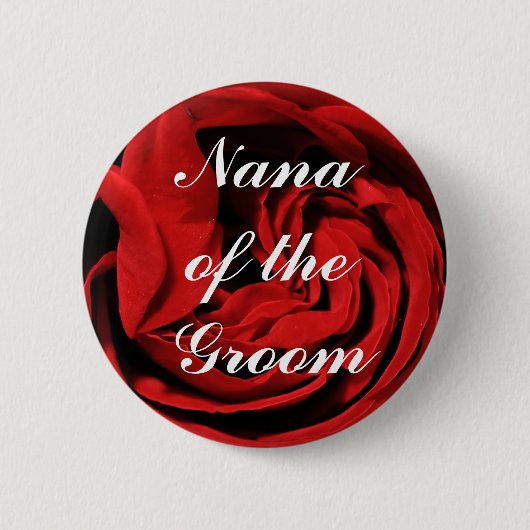 Nana of the Groom Ronde Button 5,7 Cm (Voorkant)