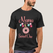 Nana of the Sweet One Family Matching 1st Birthday T-shirt (Voorkant)