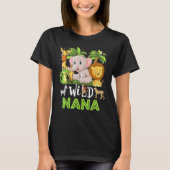 Nana of the Wild Zoo Birthday Safari Oerwoud Anima T-shirt (Voorkant)