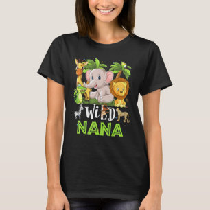 Nana of the Wild Zoo Birthday Safari Oerwoud Anima T-shirt