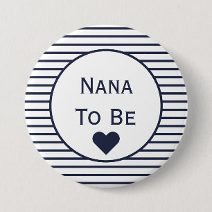 Nana om Baby shower Button te zijn