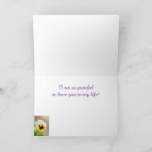 Nana, oma Pansy Birthday Kaart (Binnen)