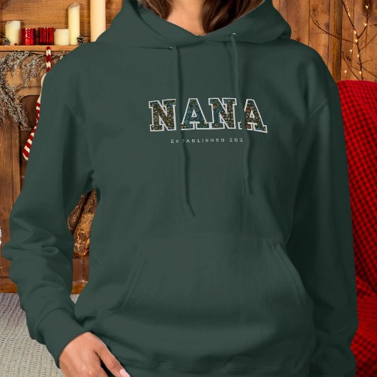 Nana op maat jaar - donkere trendy hoodie