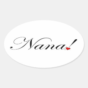 Nana. Ovale Sticker