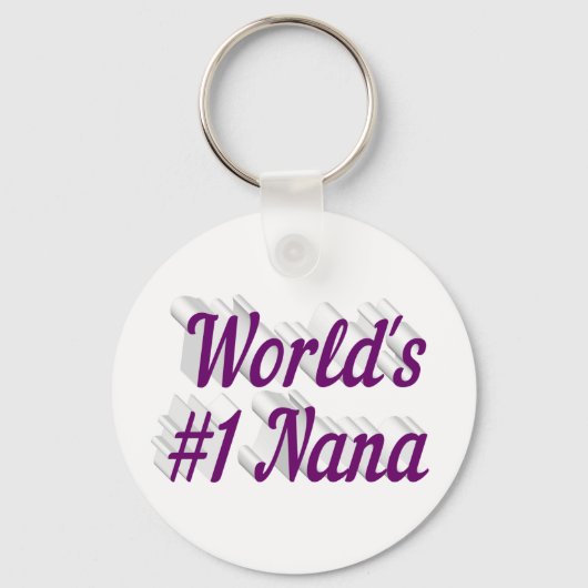 Nana paarse tekst sleutelhanger (Achterkant)