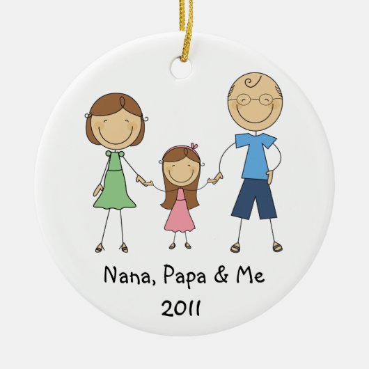 Nana Papa en Me Ornament (Voorkant)