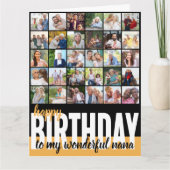 Nana Photo Collage 31 Afbeelding Happy Birthday Ka Kaart (Voorkant)