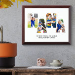 NANA Photo Collage Cutout Grandkids Names Plaque Troffee Gedenkplaat<br><div class="desc">NANA fotoplaque, gepersonaliseerd met 4 van uw favoriete foto's en uw douanebericht. Dit ontwerp heeft fotobrief snijtypografie die het woord "NANA"vormen en het fotomalplaatje zal dit voor u automatisch creëer. Als u om het even welke problemen met uw afbeeldingen hebt die mooi tonen, probeer uploadend hen in portretformaat. Dit ontwerp...</div>