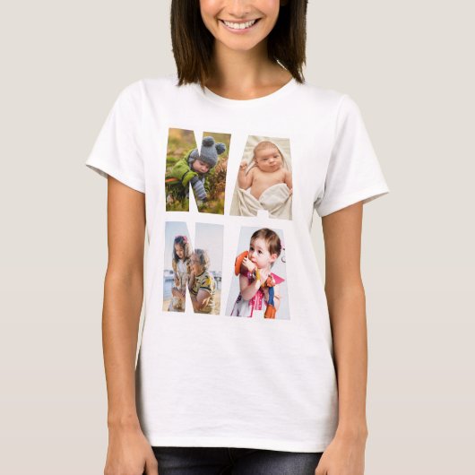 Nana Photo Collage T-shirt (Voorkant)