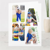 NANA Photo Letter Cutout Birthday Kaart (Voorkant)
