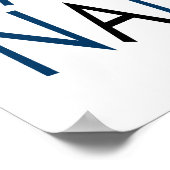 Nana Poster (blauw) (Hoek)
