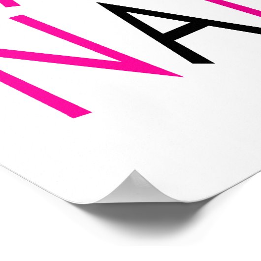 Nana Poster (roze) (Hoek)