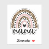 Nana Rainbow, Gift for Grandma Grandmoeder Sticker (Vel)