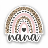 Nana Rainbow, Gift for Grandma Grandmoeder Sticker (Voorkant)