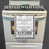 Nana Recept Zwart Wit Boerderij Buffalo Plaid Theedoek