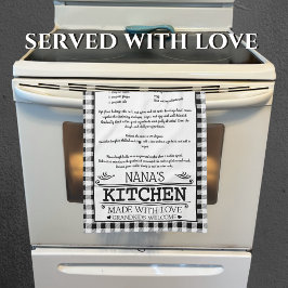 Nana Recept Zwart Wit Boerderij Buffalo Plaid Theedoek