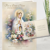Nana Religious Moederdag Floral Kaart