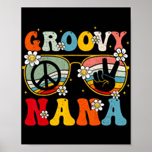 Nana Retro Bijpassende Familie 70s Oma Moederdag Poster