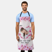 Nana Roos bloemhart | Aangepaste kleinkinderen fot Schort (Gedragen)