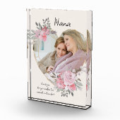 Nana Roze Floral Gold Geometric Heart Fotoblokken (Rechts)