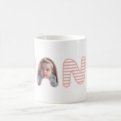 Nana Roze Streep Bubble Lettering Fotocollage Koffiemok (Center)