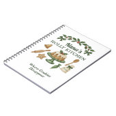 Nana’s Holly Kitchen — Personalized Holiday Recipe Notitieboek (Linkerzijde)