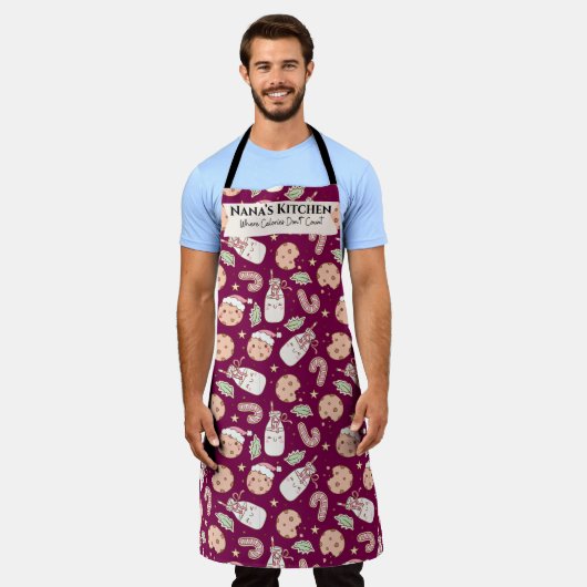 Nana’s Kitchen Apron – Funny Grandmother Schort (Gedragen)