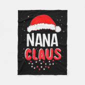 Nana Santa Claus Christmas Matching Costume  Fleece Deken (Voorkant)