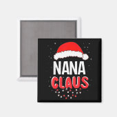 Nana Santa Claus Christmas Matching Costume  Magneet (Voorkant / Achterkant)