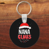 Nana Santa Claus Christmas Matching Costume Sleutelhanger (Voorkant)