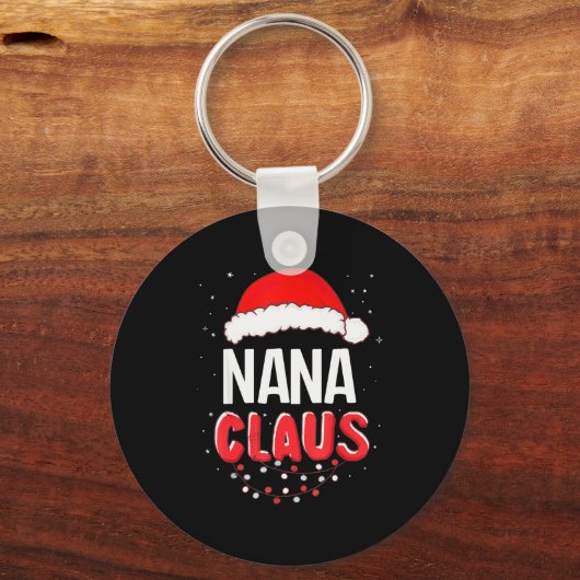 Nana Santa Claus Christmas Matching Costume Sleutelhanger (Voorkant)