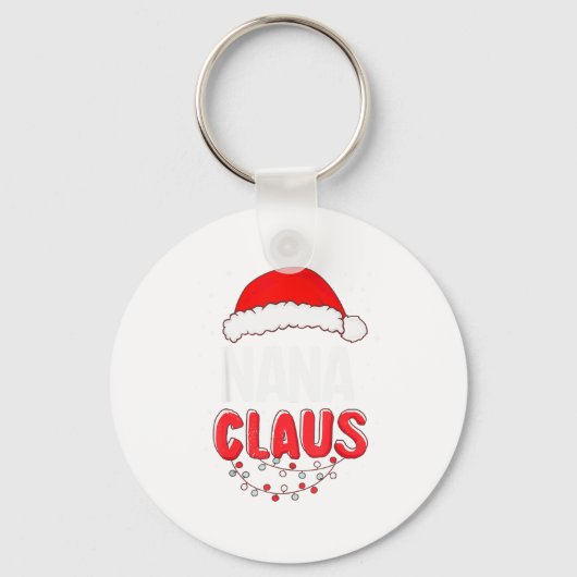 Nana Santa Claus Christmas Matching Costume  Sleutelhanger (Voorkant)