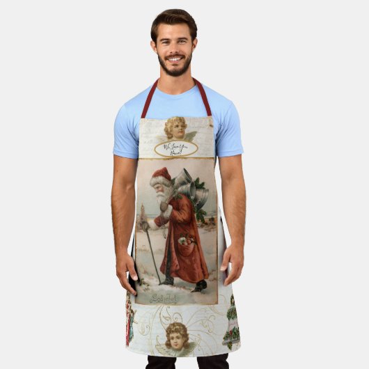 Nana  Santa Claus KerstAngels Holly Schort (Gedragen)