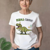 Nana-saurus Dinosaur Theme Fun Kids Verjaardagsfee T-shirt