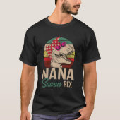 Nana Saurus Rex Nanasaurus Dino Love Grand T-shirt (Voorkant)