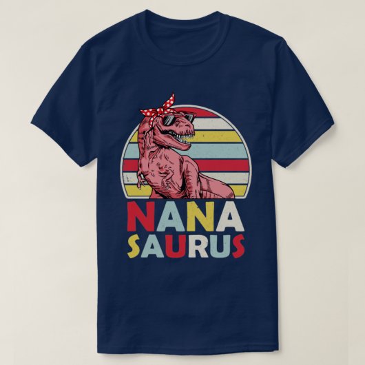 Nana Saurus Tshirt Grandma Saurus Shirt Grandma di (Design voorkant)