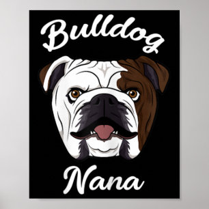 Nana Schattige Engels Bulldog Oma Poster