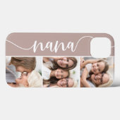 Nana Script Grandma Photo Collage Case-Mate iPhone Case (Achterkant (horizontaal))