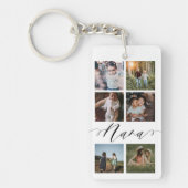 Nana Script | Grootkinderen Fotoraster collage Sleutelhanger (Voorkant)