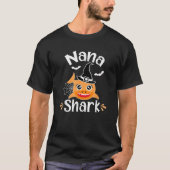 Nana Shark Funny Halloween Nana Grandma  T-shirt (Voorkant)
