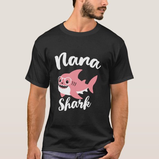 Nana Shark Moederdag Oma Grappig T-shirt (Voorkant)