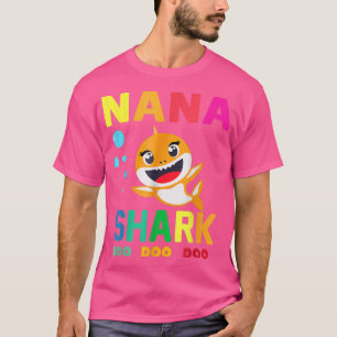 Nana Shark Nana Shark liefhebber familie Moederdag T-shirt