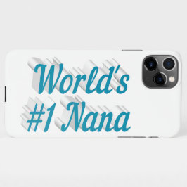 Nana sky blue text iPhone case iPhone 11Pro Max Hoesje